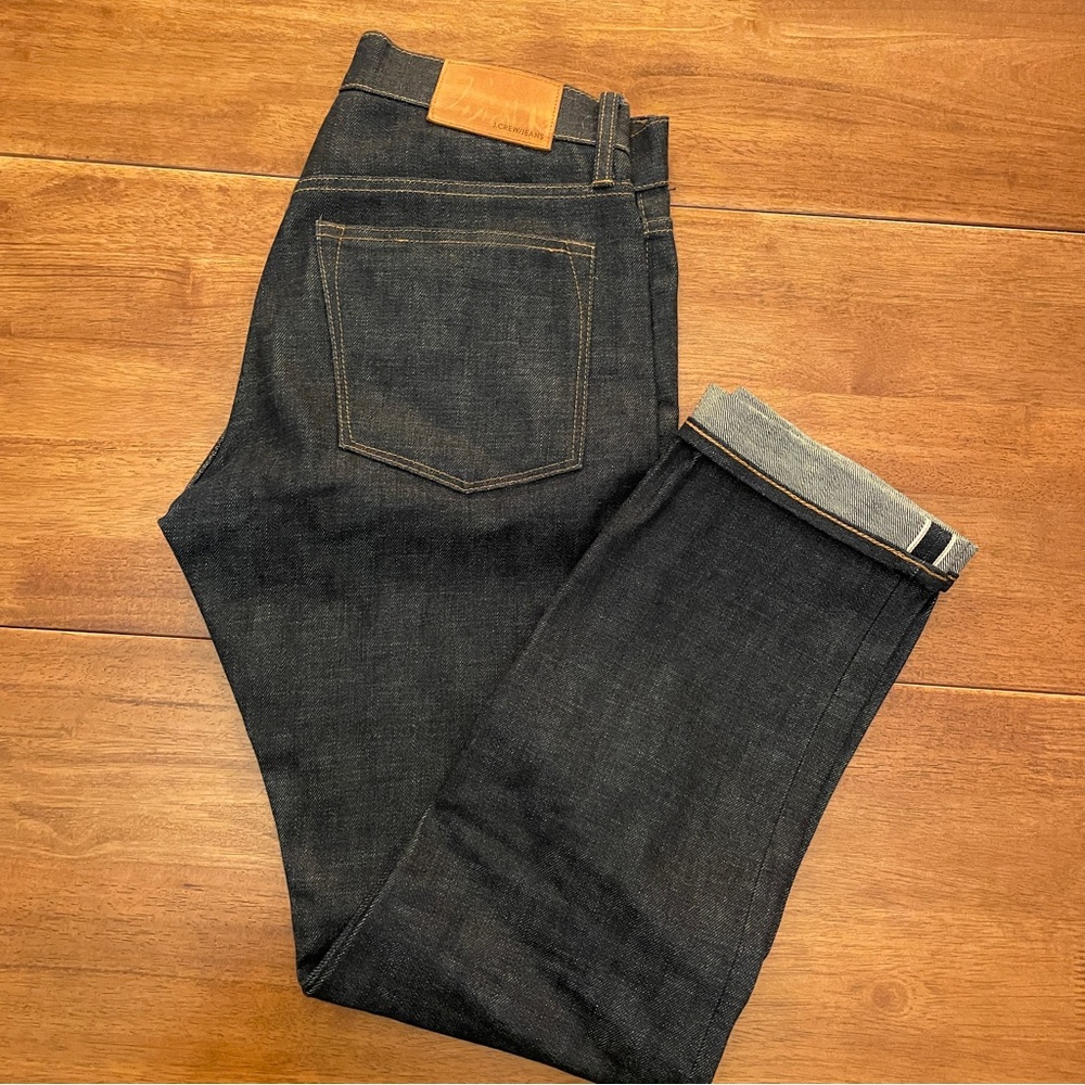 J Crew 770 Selvedge Slim Straight Jeans 32x 30
